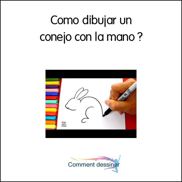 Como dibujar un conejo con la mano